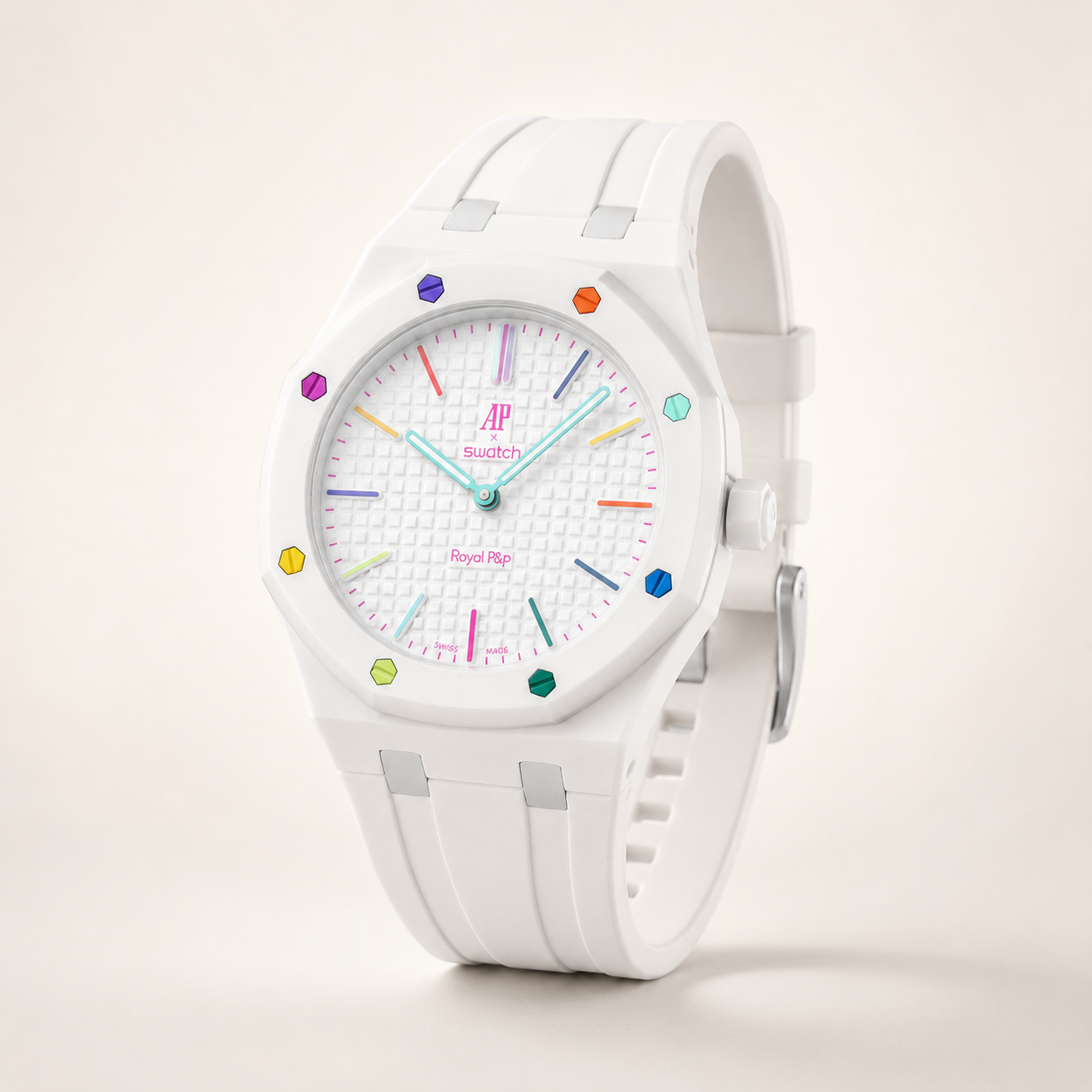 Bracelet Royal Pop Cream - Huit Blanc (Lépine) | Atelier Léman